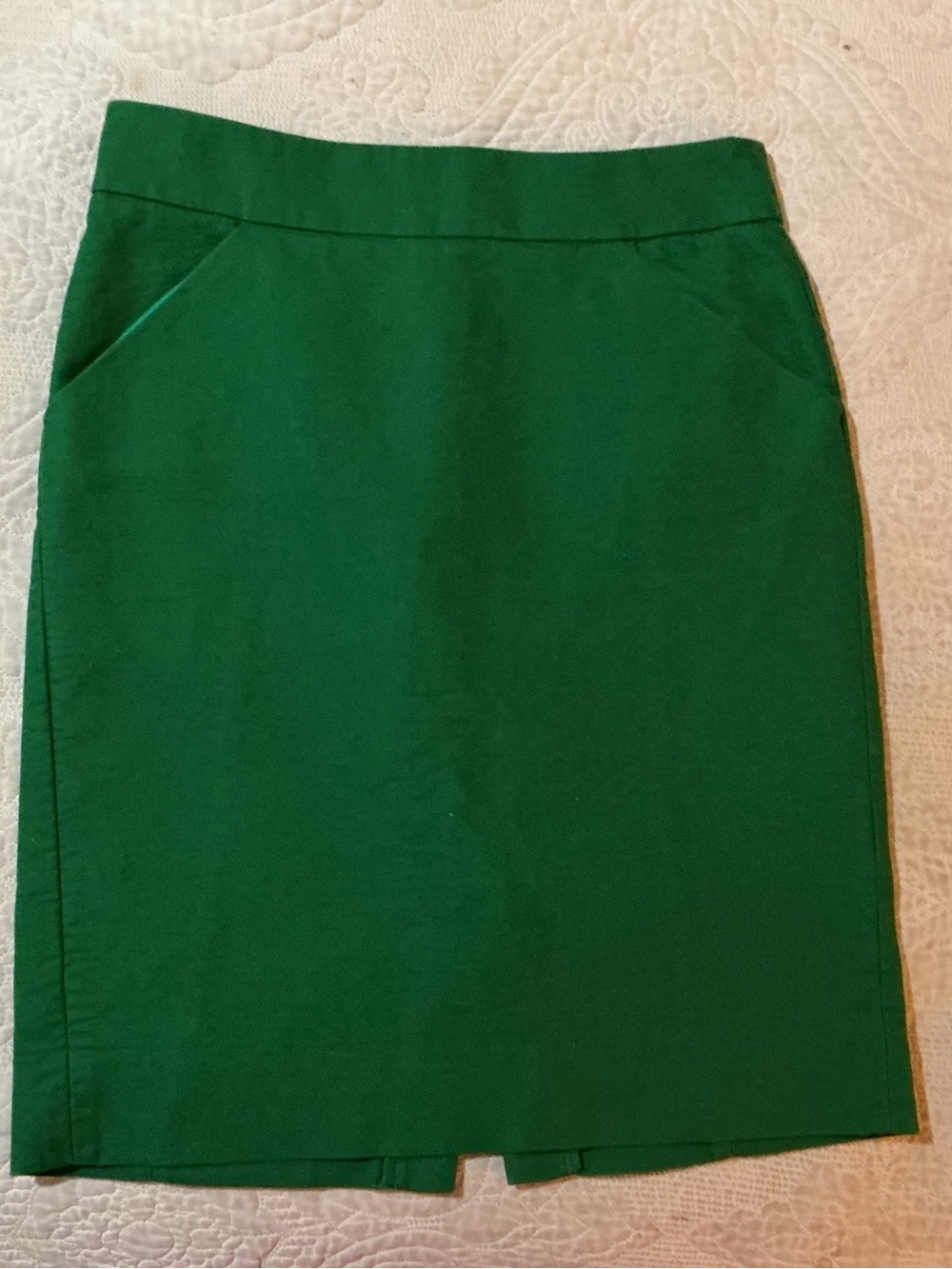 Green Knit pencil skirt